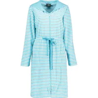 CAWÖ Home Bademäntel Damen Kurzmantel mit Kapuze Campus 834 türkis - 47 L - L