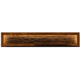 MASSIVMOEBEL24.DE Wandregal 145 x 30 x 27 cm Walnuss