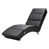 CASARIA Relaxliege London Kunstleder 0 x 0 x 0 cm Schwarz mit Liegeposition