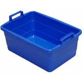 Lockweiler Wanne eckig 50 cm/26l blau hochstehende Griffe