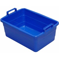 Lockweiler Wanne eckig 50 cm/26l blau hochstehende Griffe