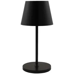 ROLF KERN LED-Tischleuchte: Aufladbar, Dimmbar, IP54, 25cm, Schwarz