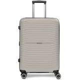 Stratic Shine 4 Rollen Trolley 65 cm mit Dehnfalte taupe