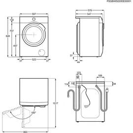 AEG Serie 7000 L7WBG851 Waschtrockner (8 kg / 5 kg, 1600 U/min)