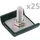 vidaXL Gittermattenverbinder 35 x 1 cm Grün/Stahl