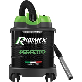 Ribimex Perfetto PRCEN020, Perfekter Aschesauger, Kunststoff und Metall, Schwarz/Grün, 20 L silenzioso