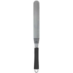 Alpfa 811554 Edelstahl Kuchen Tortenmesser Spachtel Schaber schwarz