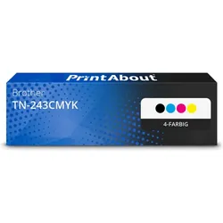 Toner kompatibel mit Brother TN-243CMYK - 4-Farben - Multipack