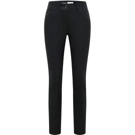 Cecil Style Toronto Slim Fit Hose Leder-Look Schwarz 33