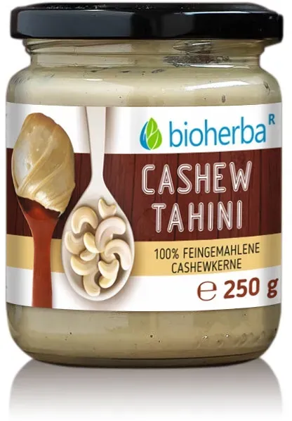 Cashew Tahini 100% Feingemahlene Cashewkerne 250 g