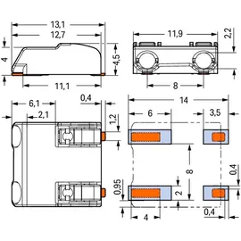 WAGO GmbH Co. KG SMD-Leiterplattenklemme 2060-852/998-404