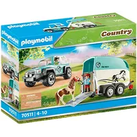 Playmobil Country PKW mit Ponyanhänger 70511