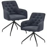 Set One by Musterring 2er-Set set one by Musterring Stuhl Seattle Stoff Grau Anthrazit