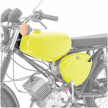 Craftride Benzintank für Simson S51/S50/S70 mit Seitendeckel Neon Gelb