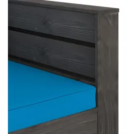 vidaXL Garten-Lounge-Set 2-tlg. grau/blau