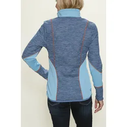 Damen Strickfleece-Jacke - blau - 36