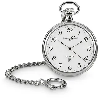 Hermann Jäckle Taschenuhr "Konstanz II" Quarzwerk, 47 mm, Mineralglas, mit Kette & Reiseetui, – Elegante Herrenuhr im klassischen Stil