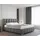 Homesy Polsterbett BLISS Luxus-Bett mit Lattenrost Wahl federkernmatraze, kokosmatratze, (Stabile Rahmenkonstruktion Metallrahmen), Ein Luxusbett in jeder Größe 140x200cm 160x200 cm 180x200cm grau|schwarz 160 cm