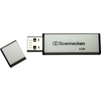 Soennecken USB-Stick 71616 4 GB schwarz/silber