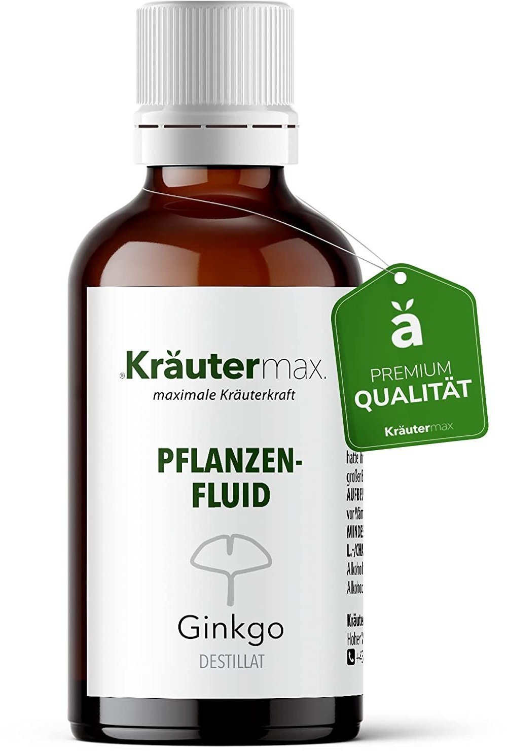 Kräutermax Pflanzenfluid Ginkgo Biloba Tropfen 50 ml