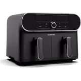 Klarstein AuraAir Color Touch Dual Heißluftfritteuse Schwarz/Silber