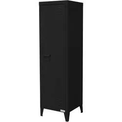 ML-Design Aktenschrank Büroschrank Stahlschrank Metallschrank 38x38x137,5 cm Schwarz