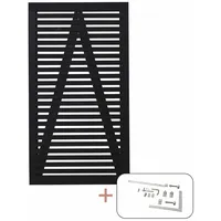 Plus Holz Einzeltor Tokyo Nadelholz Schwarz 100 cm x 180 cm