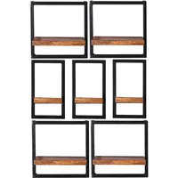 SIT Möbel Wandregal-Set 75 x 25 x 115 cm Braun
