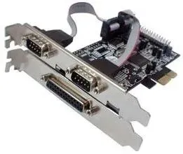 Longshine Serial & Parallel PCIe Card Schnittstellenkarte/Adapter
