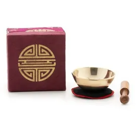 Klangschalen-Center GmbH Mini-Klangschale - Set in Box mini violett/brokat longevity 5146