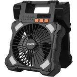 Vevor Camping Solarventilator 20 cm Bodenventilator Schwarz