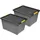 Kreher Technik Aufbewahrungsbox Solid Box 145 l 2-tlg. Grau