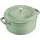 Staub Cocotte 28 cm rund salbeigrün