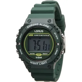 Lorus R2309PX9 Digital Herrenuhr 40mm 10ATM - Grün/Grau