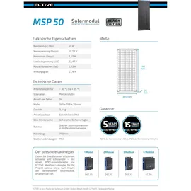 Ective MSP 50 monokristallin 50 W