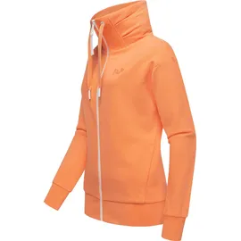 Ragwear Sweatjacke "Shocky", Damen, Gr. 4XL (48), orange (pfirsich), Obermaterial: 70% Baumwolle, 30% Polyester.