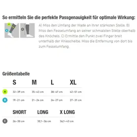 Bauerfeind Sports Unisex Compression Sleeves Lower Leg - extra lang blau