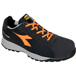 Diadora Utility Glove MDS Tex Low S1PS, Sicherheitsschuhe Unisex - Dunkelblau/Neon-Orange - 36 EU