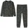 vidaXL Kinderpyjama mit Langen Ärmeln Khaki 128
