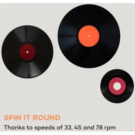 Auna Verticalo SE DAB Retro-Plattenspieler DAB+ UKW-Tuner USB BT AUX holz