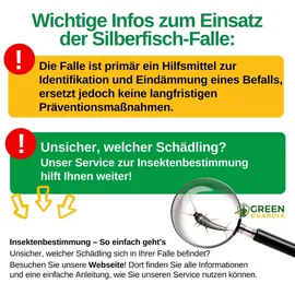 green guardia Silberfisch Falle mit Spezial-Lockstoff 3 St.