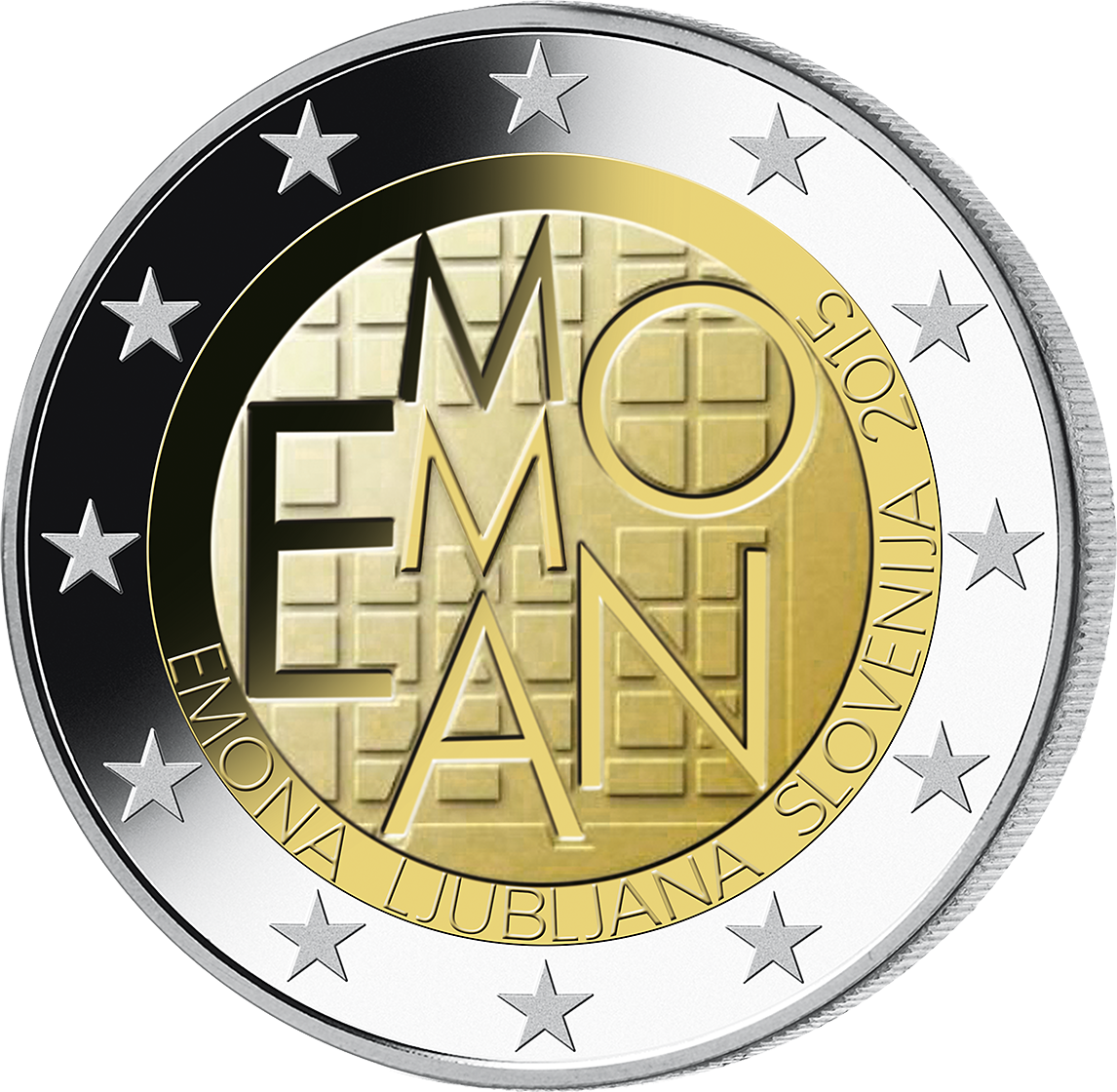 2 Euro Gedenkmünze "Emona Ljubljana" 2015 aus Slowenien