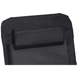 Merxx Gartenliege XXL 200 x 70 x 30 cm Schwarz