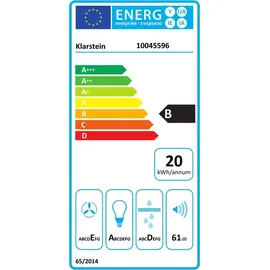 Klarstein Dunstabzugshaube 60cm, Abluft-Dunstabzugshaube, Dunstabzug mit Filter Spülmaschinenfest, LEDs & Touch-Bedienfeld, Leise Abzugshaube mit 175 m3/h Abluftleistung SenseControl integrierte Touch-Steuerung Edelstahl Acrylglasfront