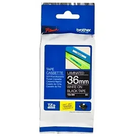 Brother TZe-365 36mm weiß auf schwarz