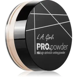 L.A. Girl Cosmetics PRO. Powder Mattierender Puder zum Fixieren Farbton Banana Yellow 5 g
