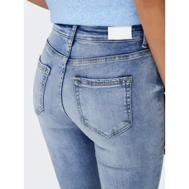 Only ONLBLUSH MID SK ANK Raw Waist Jeans (15263454) medium blue denim