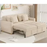 Yodolla - 3-in-1 Schlafsessel, Doppelbett mit Verstellbarer Rückenlehne zu einem Schlafsofa, Schlafsessel mit Bettfunktion, Ausziehbar Schlafsofa für