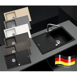 Victory S780,40 rechts Einbau Granit grau Handbetätigung 780 x 500 mm