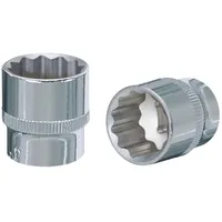 KS Tools 3/8" CHROMEplus 12-kant-Stecknuss, 17mm